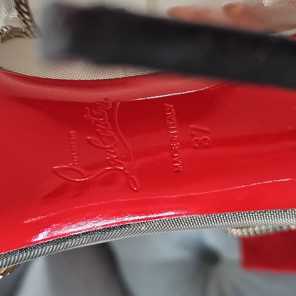 🔴 Christian Louboutin Signifiamma Mesh Booties - Picture 7 of 10